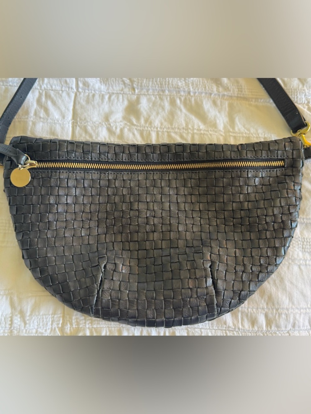 Clare V - Grande Fanny in Twilight Woven Checkered